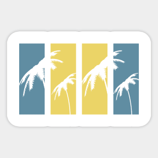 Palms sunset. Sticker